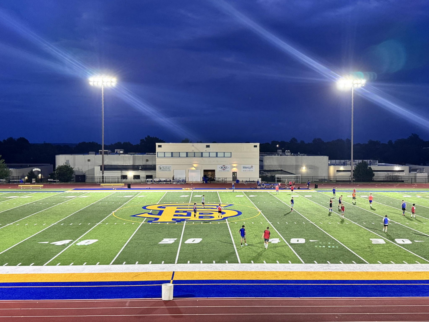 Football Field with LED 600 Watt Sport Lights