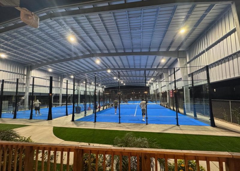 LED Lights in Padel Ball Court