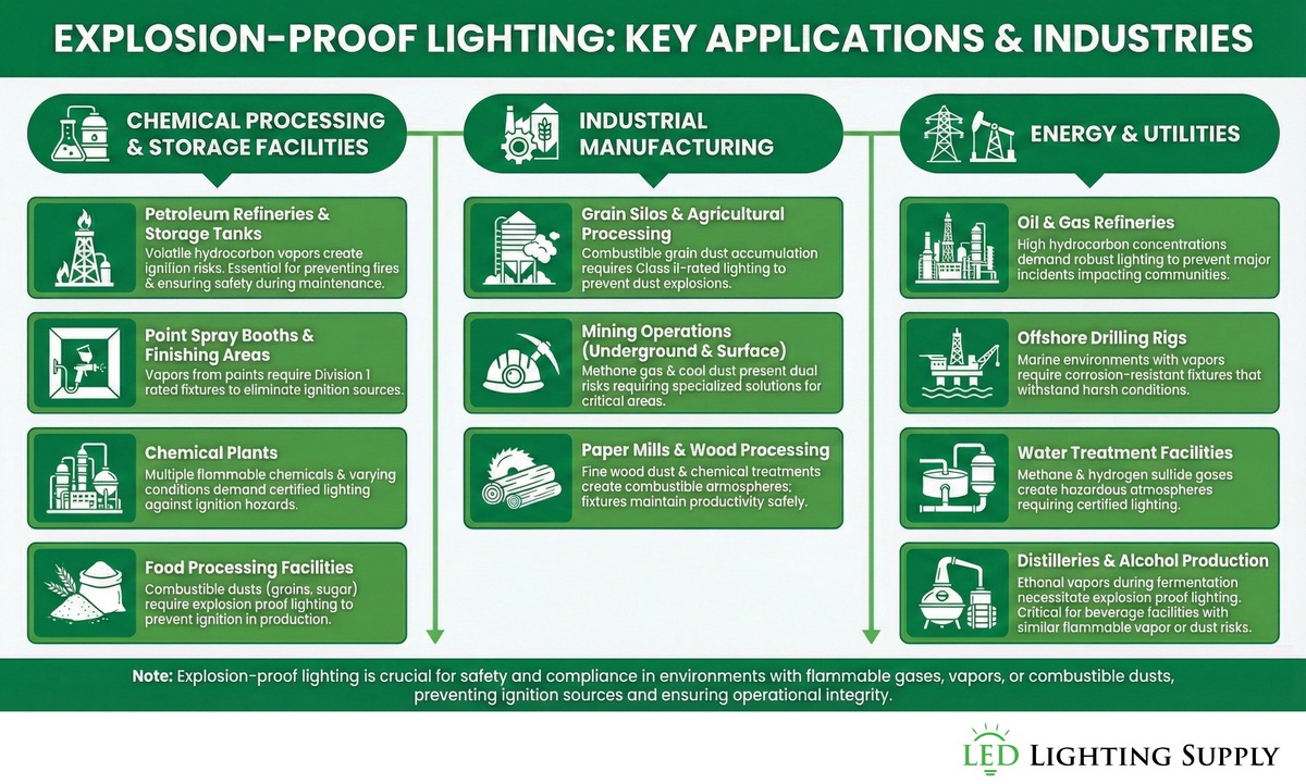 Explosion Proof Application Infographic